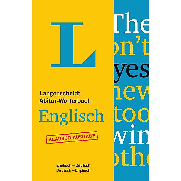 Langenscheidt Abitur-Wörterbuch Englisch, Klausurausgabe