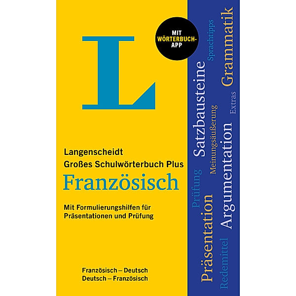 Langenscheidt Grosses Schulwörterbuch Plus Französisch, m.  Buch, m.  Online-Zugang