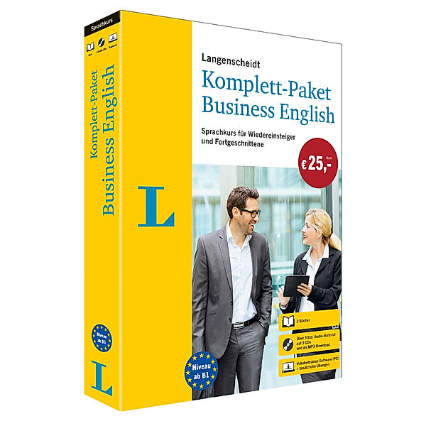 Langenscheidt Komplett-Paket Business English, 2 Bücher, 3 Audio-CDs, MP3-Download