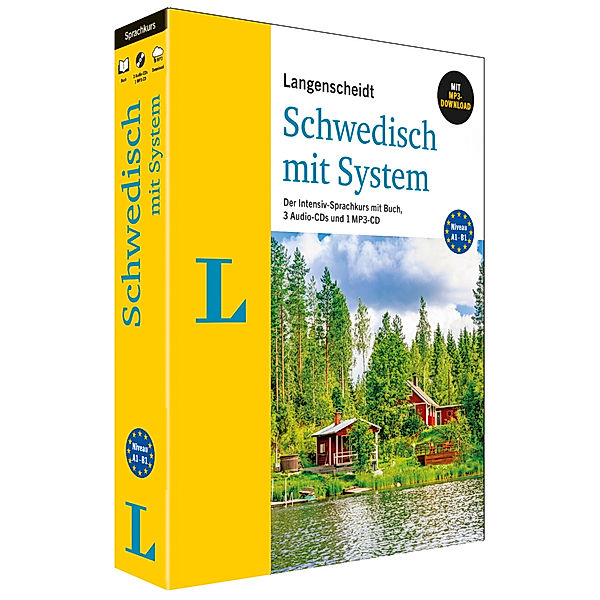 Langenscheidt Schwedisch mit System - Der Intensiv-Sprachkurs mit Buch, 3 Audio-CDs und MP3-CD