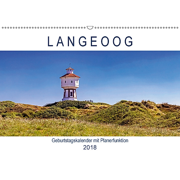 Langeoog Geburtstagskalender (Wandkalender 2018 DIN A2 quer), Andrea Dreegmeyer