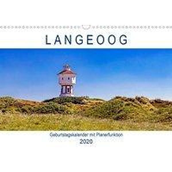 Langeoog Geburtstagskalender (Wandkalender 2020 DIN A3 quer), Andrea Dreegmeyer