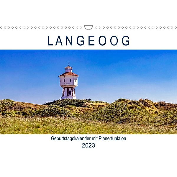 Langeoog Geburtstagskalender (Wandkalender 2023 DIN A3 quer), Andrea Dreegmeyer