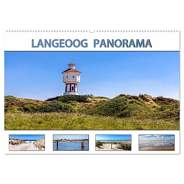 LANGEOOG PANORAMA (Wandkalender 2024 DIN A2 quer), CALVENDO Monatskalender, Andrea Dreegmeyer