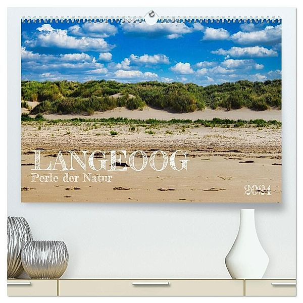Langeoog - Perle der Natur (hochwertiger Premium Wandkalender 2024 DIN A2 quer), Kunstdruck in Hochglanz, Jakob Hillen