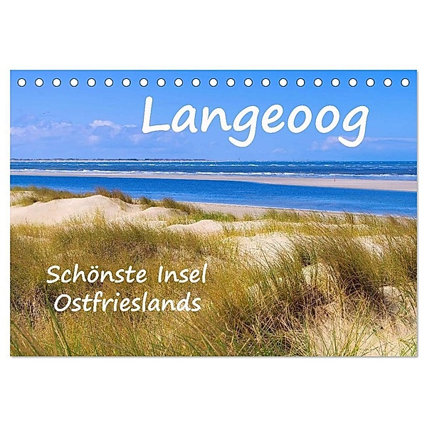 Langeoog - Schönste Insel Ostfrieslands (Tischkalender 2024 DIN A5 quer), CALVENDO Monatskalender, LianeM
