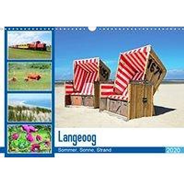 Langeoog - Sommer, Sonne, Strand (Wandkalender 2020 DIN A3 quer), Nina Schwarze