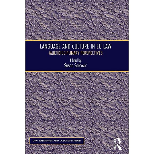 Language and Culture in EU Law, Susan Sarcevic