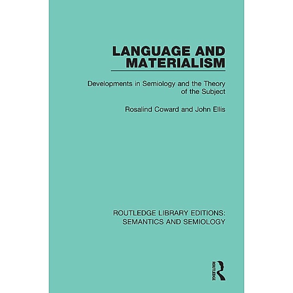 Language and Materialism, Rosalind Coward, John Ellis
