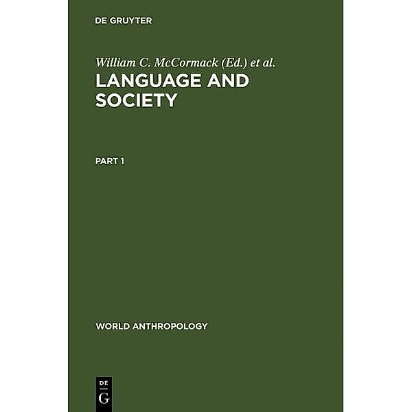 Language and Society / World Anthropology