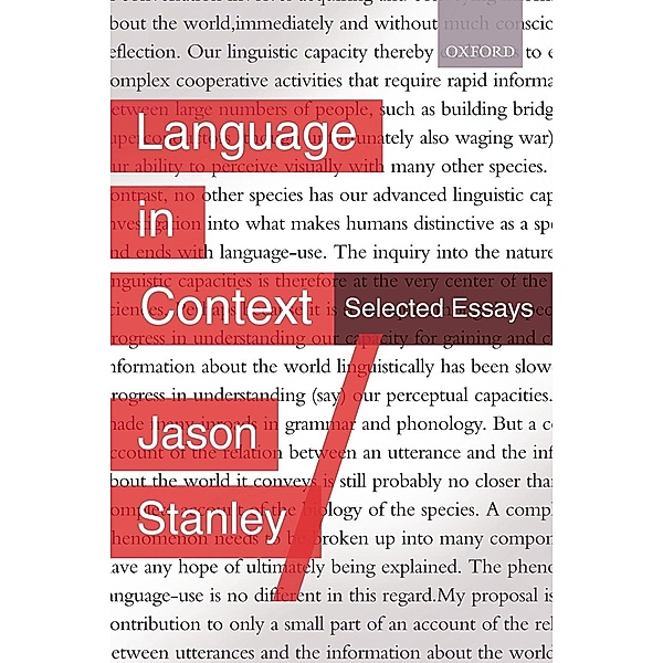Language in Context, Jason Stanley