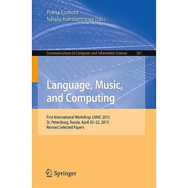 Language, Music, and Computing / Communications in Computer and Information Science Bd.561