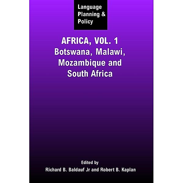 Language Planning and Policy in Africa, Vol 1 / Language Planning and Policy Bd.1