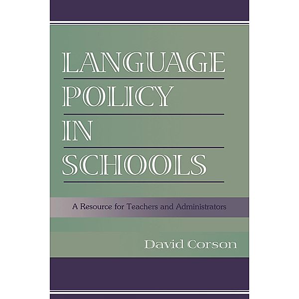 Language Policy in Schools, David Corson