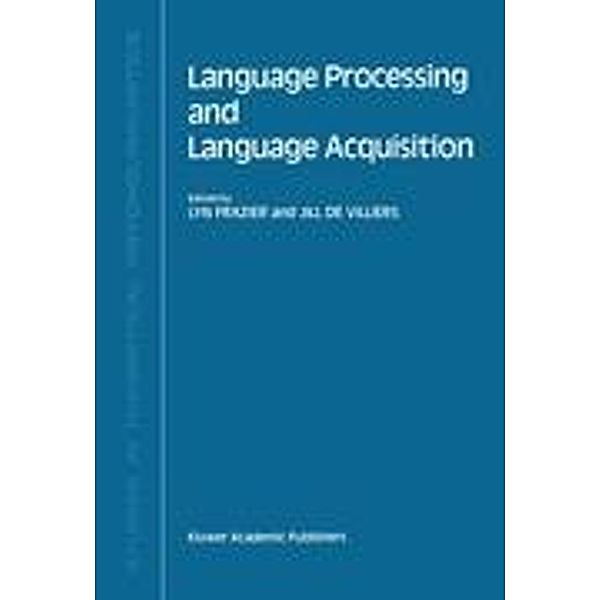 Language Processing and Language Acquisition