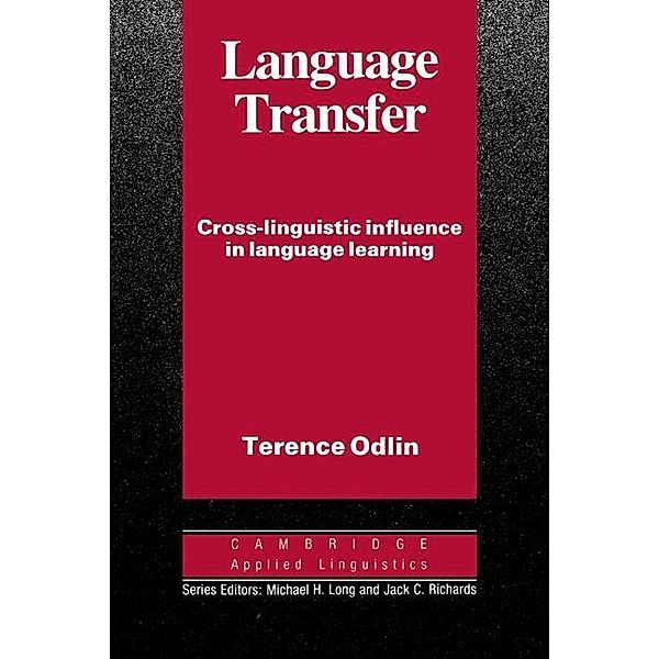 Language Transfer / Cambridge Applied Linguistics, Terence Odlin