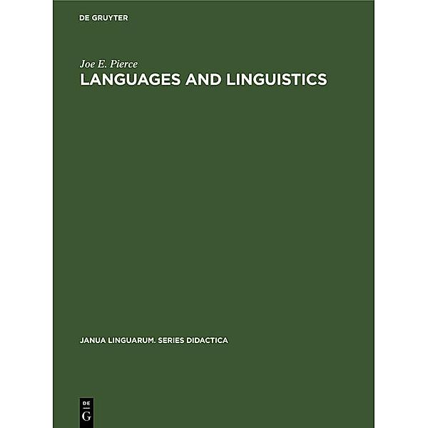 Languages and linguistics, Joe E. Pierce
