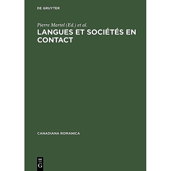 Langues et sociétés en contact / Canadiana Romanica Bd.8