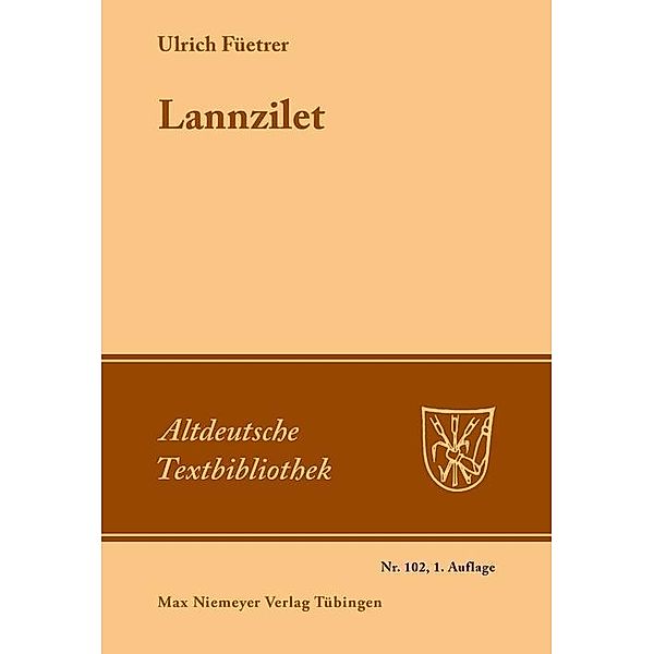 Lannzilet / Altdeutsche Textbibliothek Bd.102, Ulrich Füetrer