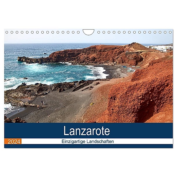 Lanzarote - Einzigartige Landschaften (Wandkalender 2024 DIN A4 quer), CALVENDO Monatskalender, Jakob Otto