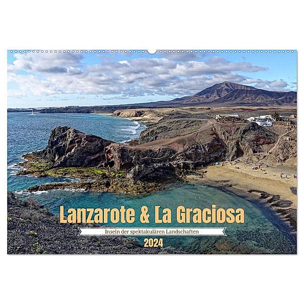 Lanzarote & La Graciosa - Inseln der spektakulären Landschaften (Wandkalender 2024 DIN A2 quer), CALVENDO Monatskalender, Peter Balan