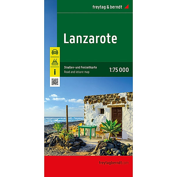 Lanzarote, Strassen- und Freizeitkarte 1:75.000, freytag & berndt