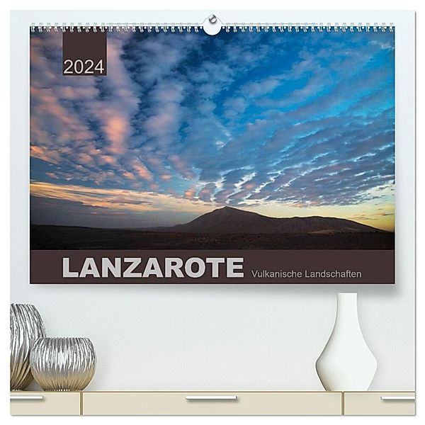 LANZAROTE Vulkanische Landschaften (hochwertiger Premium Wandkalender 2024 DIN A2 quer), Kunstdruck in Hochglanz, Lucyna Koch