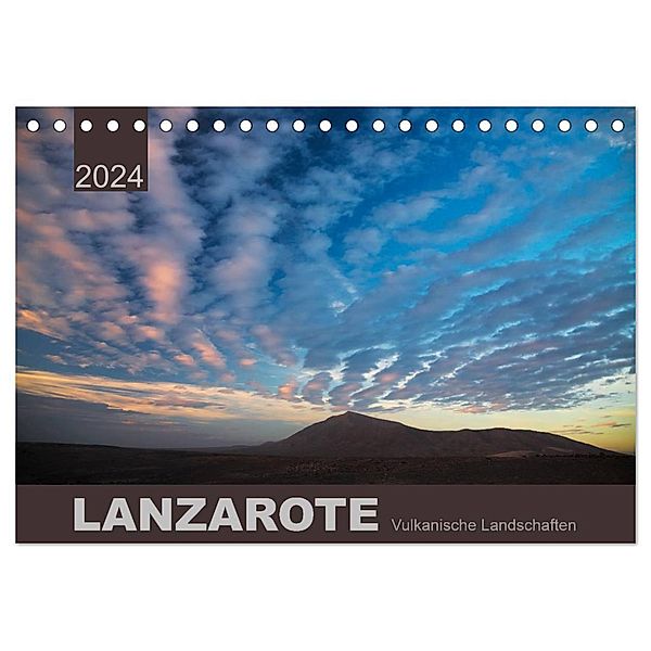 LANZAROTE Vulkanische Landschaften (Tischkalender 2024 DIN A5 quer), CALVENDO Monatskalender, Lucyna Koch