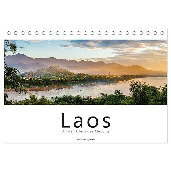 Laos - An den Ufern des Mekong (Tischkalender 2024 DIN A5 quer), CALVENDO Monatskalender, Jens Benninghofen