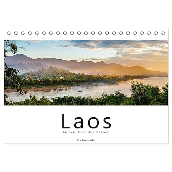 Laos - An den Ufern des Mekong (Tischkalender 2025 DIN A5 quer), CALVENDO Monatskalender, Calvendo, Jens Benninghofen