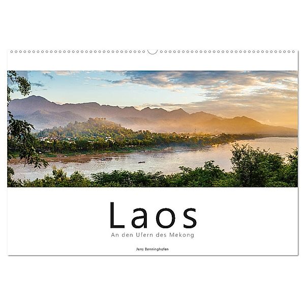 Laos - An den Ufern des Mekong (Wandkalender 2025 DIN A2 quer), CALVENDO Monatskalender, Calvendo, Jens Benninghofen