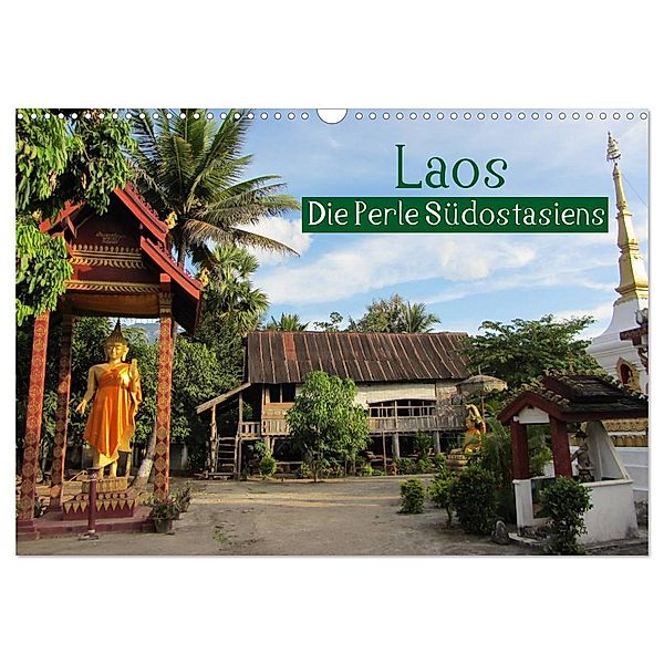Laos - Die Perle Südostasiens (Wandkalender 2025 DIN A3 quer), CALVENDO Monatskalender, Calvendo, Rick Astor