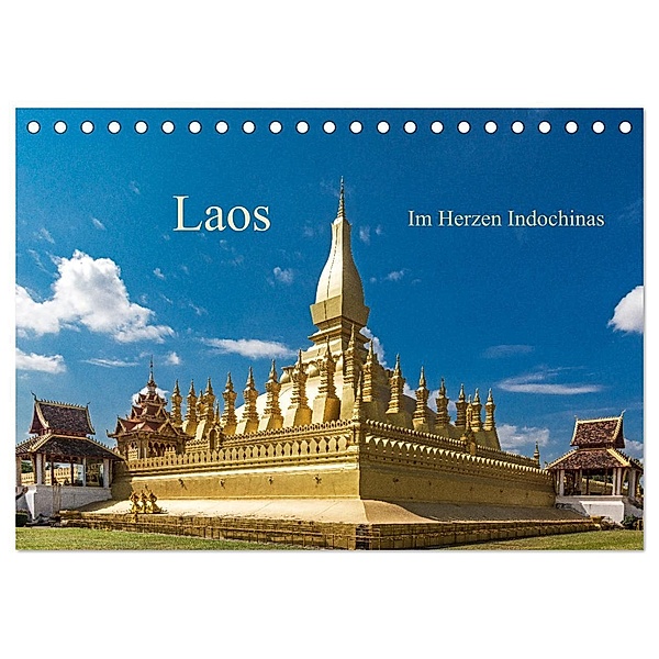Laos - Im Herzen Indochinas (Tischkalender 2025 DIN A5 quer), CALVENDO Monatskalender, Calvendo, Harry Müller