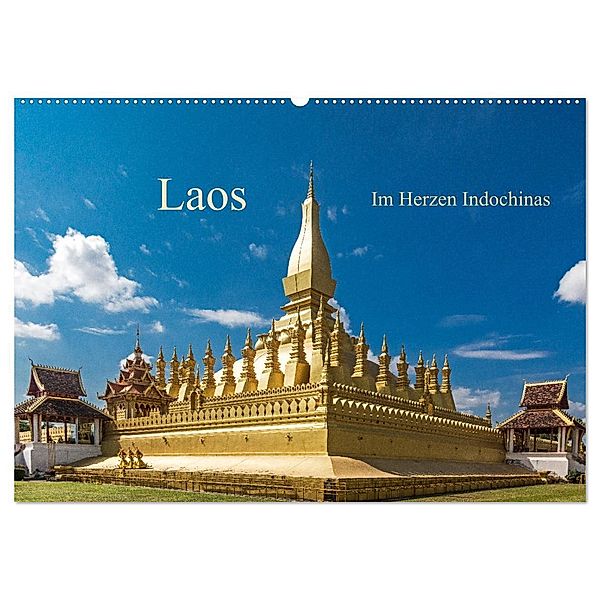 Laos - Im Herzen Indochinas (Wandkalender 2025 DIN A2 quer), CALVENDO Monatskalender, Calvendo, Harry Müller