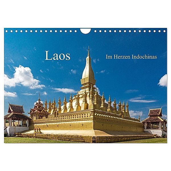 Laos - Im Herzen Indochinas (Wandkalender 2025 DIN A4 quer), CALVENDO Monatskalender, Calvendo, Harry Müller