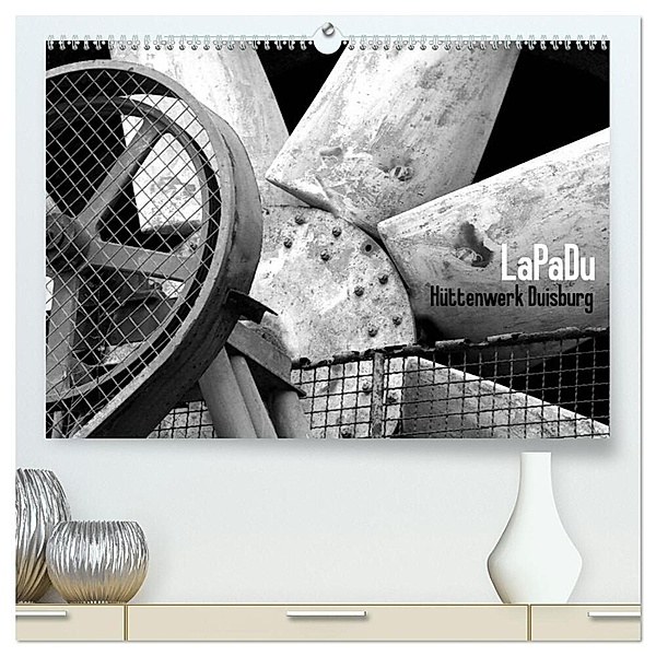 LaPaDu-Hüttenwerk Duisburg (hochwertiger Premium Wandkalender 2024 DIN A2 quer), Kunstdruck in Hochglanz, Simone Verfürth