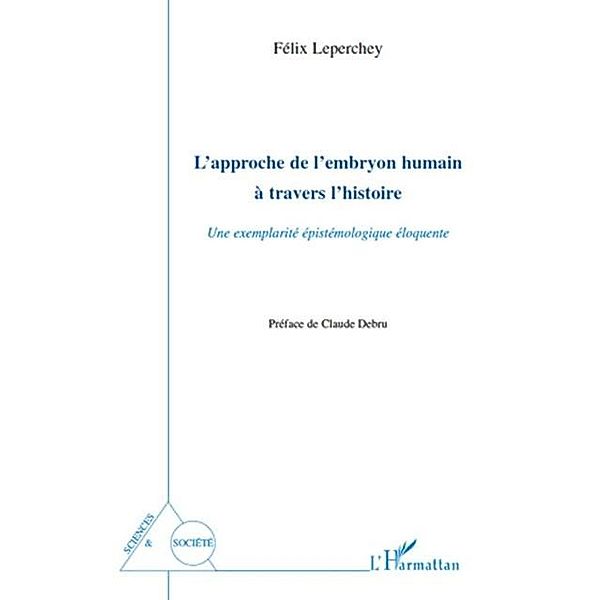 L'approche de l'embryon humain A travers l'histoire - une ex / Hors-collection, Felix Leperchey