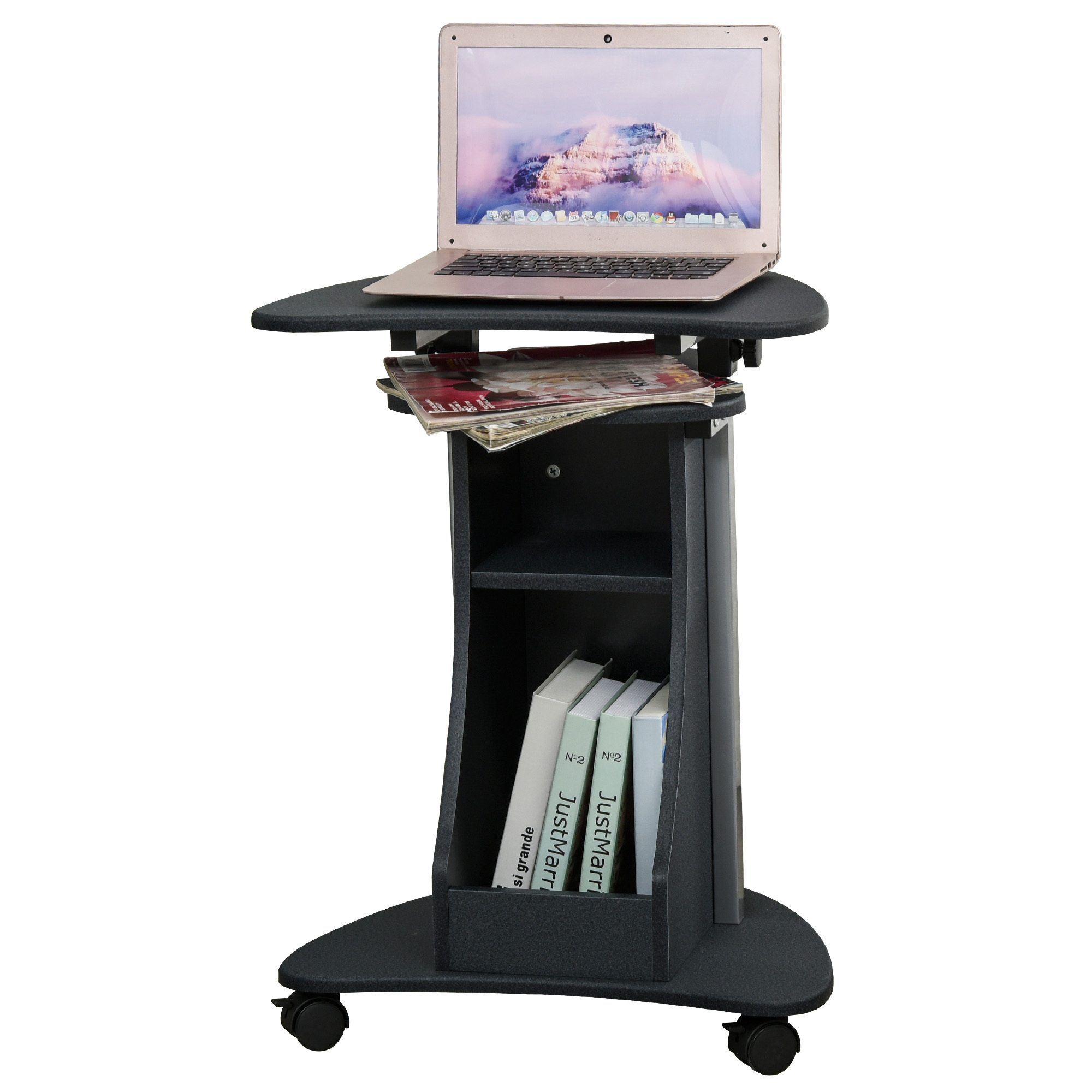 Pflegetisch Mit Rollen Betttisch Notebooktisch Laptoptisch Rollen Beistelltisch Projektionstisch,Rosa LKDF Laptoptisch Höhenverstellbar