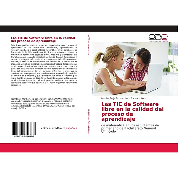 Las TIC de Software libre en la calidad del proceso de aprendizaje, Martha Borja Falcón, Lucia Sabando López
