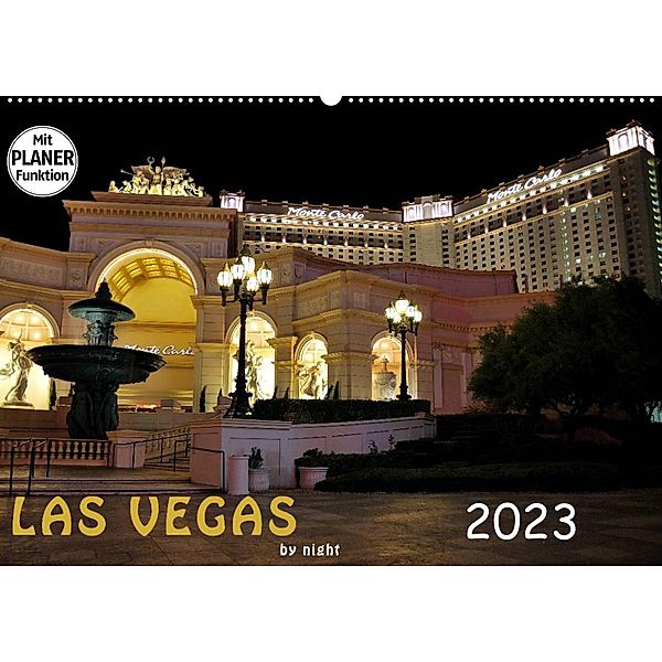 LAS VEGAS - by night (Wandkalender 2023 DIN A2 quer), Judith Schleibinger