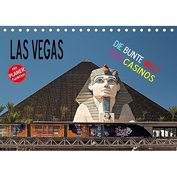 Las Vegas - Die bunte Welt der Casinos (Tischkalender 2021 DIN A5 quer), Christian Hallweger