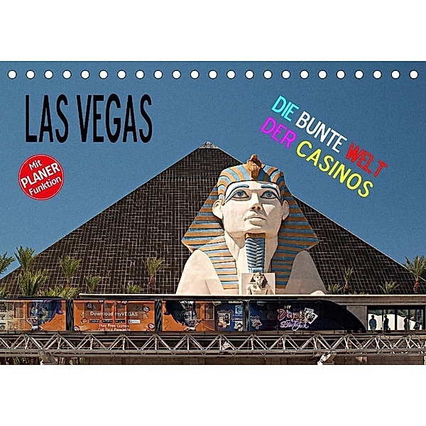 Las Vegas - Die bunte Welt der Casinos (Tischkalender 2023 DIN A5 quer), Christian Hallweger