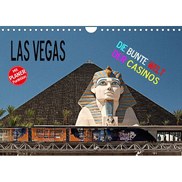 Las Vegas - Die bunte Welt der Casinos (Wandkalender 2022 DIN A4 quer), Christian Hallweger