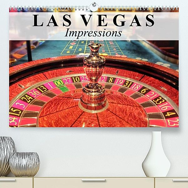 Las Vegas Impressions (Premium, hochwertiger DIN A2 Wandkalender 2023, Kunstdruck in Hochglanz), Elisabeth Stanzer