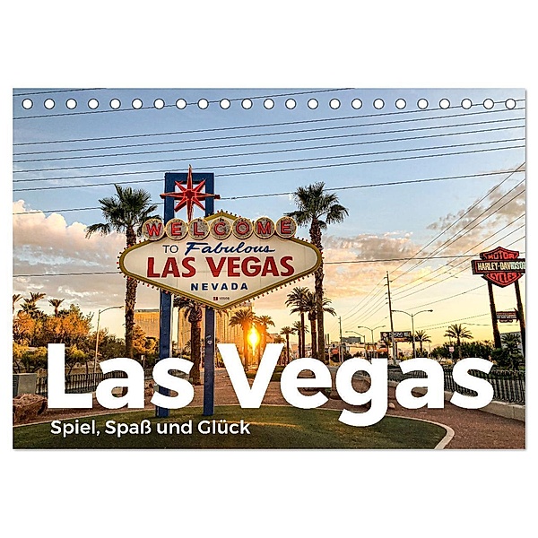 Las Vegas - Spiel, Spaß und Glück (Tischkalender 2025 DIN A5 quer), CALVENDO Monatskalender, Calvendo, M. Scott