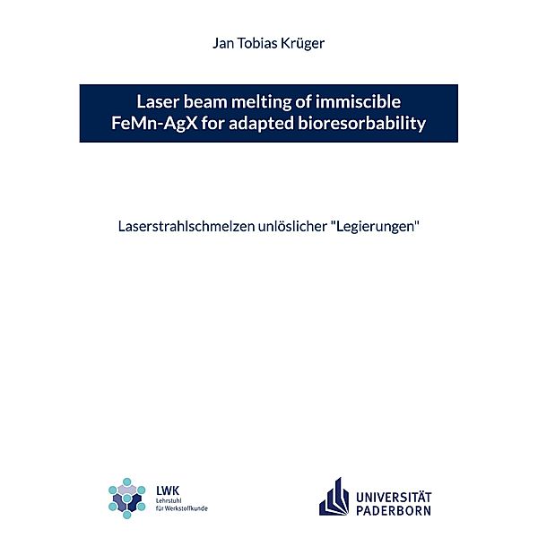 Laser beam melting of immiscible FeMn-AgX for adapted bioresorbability, Jan Tobias Krüger