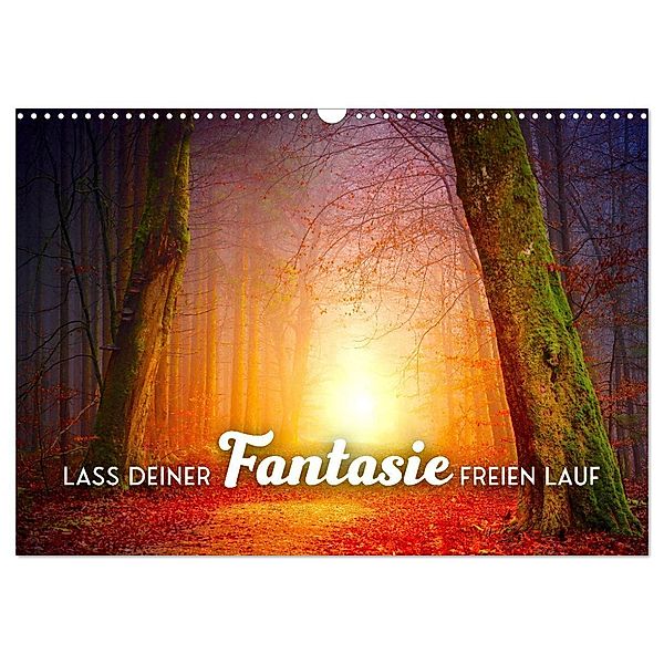 Lass Deiner Fantasie freien Lauf (Wandkalender 2024 DIN A3 quer), CALVENDO Monatskalender, SF