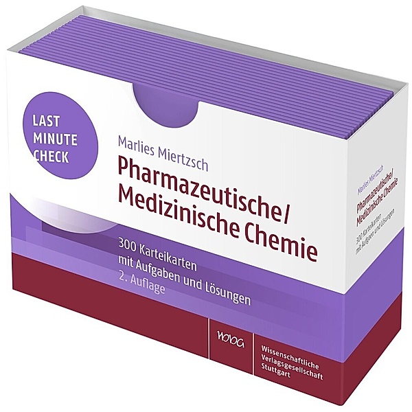 Last Minute Check - Pharmazeutische/Medizinische Chemie, Karteikarten, Marlies Miertzsch