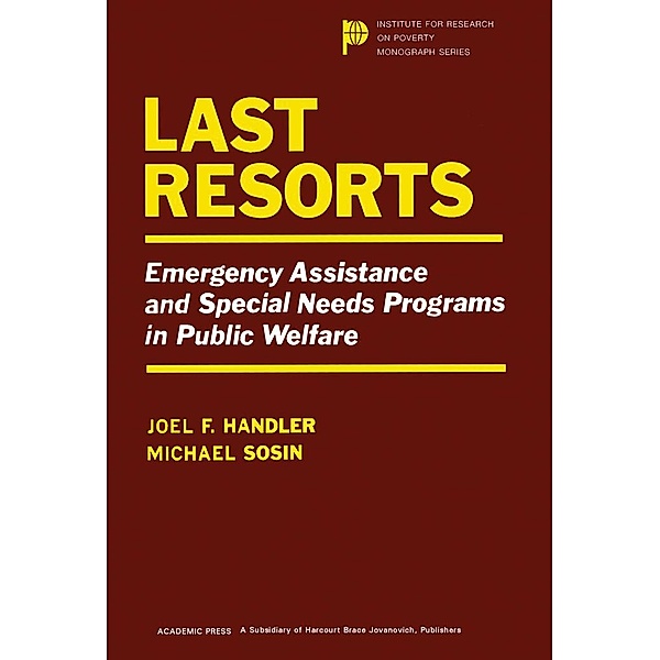 Last Resorts, Joel F. Handler, Michael Sosin