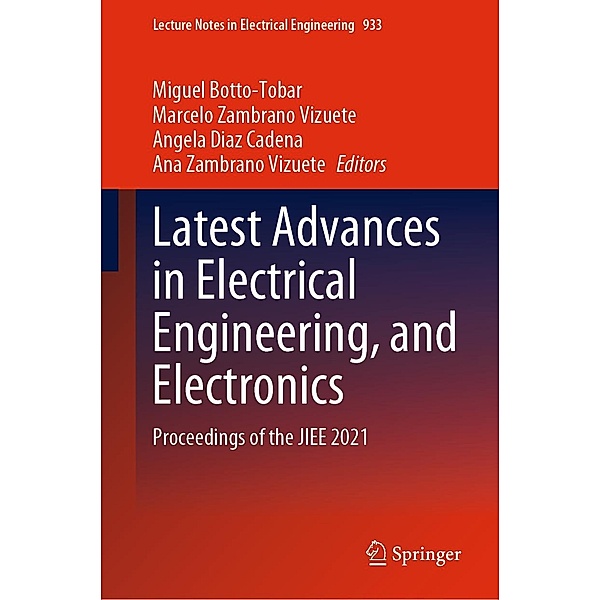 Latest Advances in Electrical Engineering, and Electronics / Lecture Notes in Electrical Engineering Bd.933